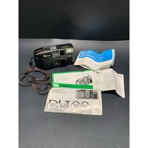 Fuji DL-300 Date 35mm Point and Shoot Film Camera - Original Manuals
